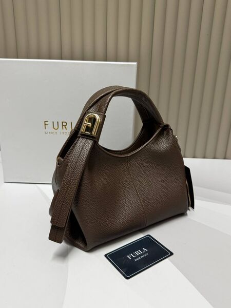 Cумка Furla женский кожа темно-коричневый f2091817-1-2