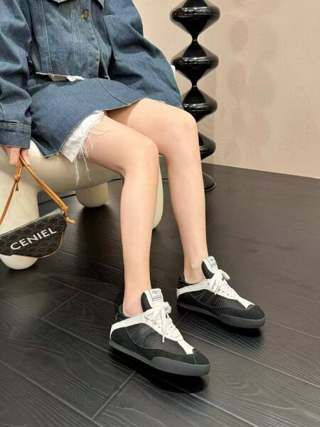 Женские кроссовки Chloe женский кожа черный h7267464-1-7