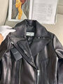 Куртка Saint Laurent женский кожа черный 196526-4