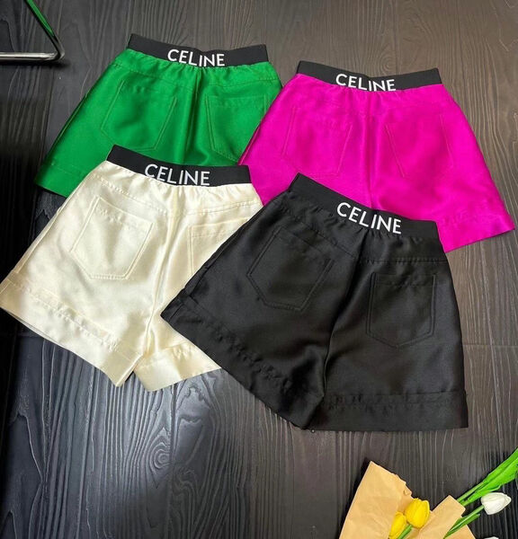 Шорты Celine женский болотный 109464-2