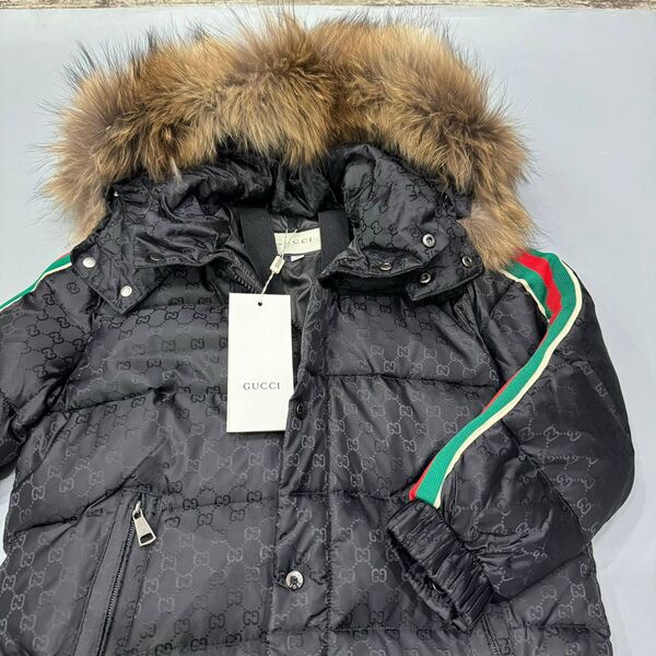 Детский пуховик Gucci черный 177445-2