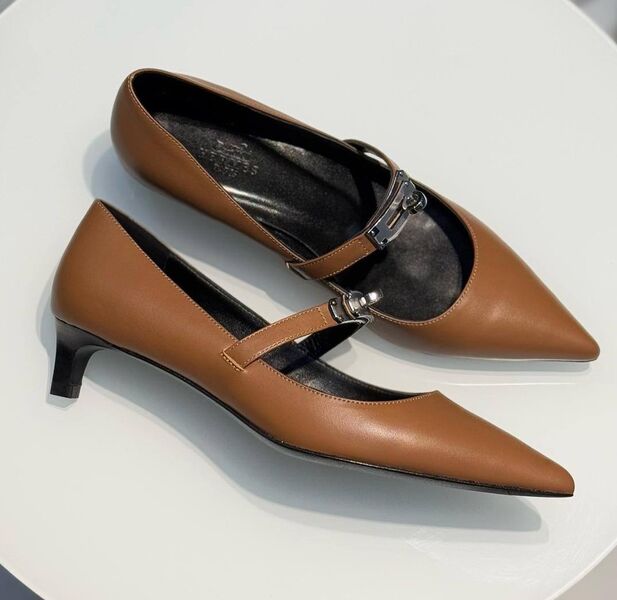 Туфли Hermès женский кожа 186264