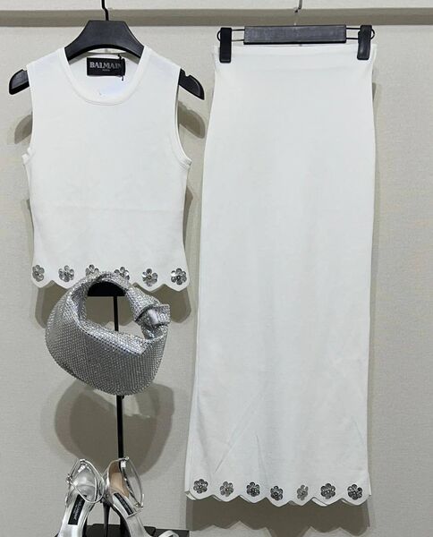 Костюм Balmain женский молочный 155661