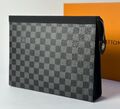 Мужской клатч Louis Vuitton мужской кожа черный 110749-1