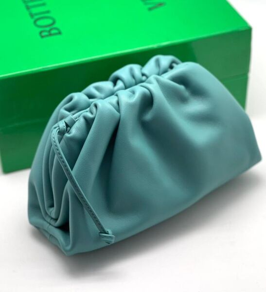 Сумка Bottega Veneta женский кожа бирюзовый 72560