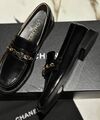 Лоферы Chanel женский кожа черный 156129-1