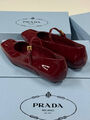 Балетки Prada женский кожа бордовый 182890-3