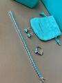 Комплект: браслет, кольцо, серьги Tiffany & Co. серебро бирюзовый h5294697-1-3
