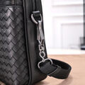 Мужская сумка мессенджер Bottega Veneta мужской кожа черный 111457-7