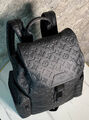 Мужской рюкзак Louis Vuitton мужской кожа черный 167094-2