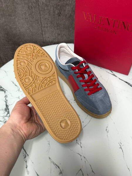 Мужские кеды Valentino мужской замша графитовый 190426-5