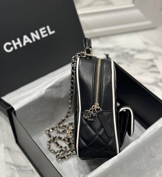 Рюкзак Chanel женский кожа черный 201225-3