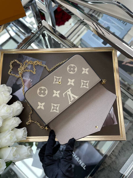 Сумка Louis Vuitton женский кожа бежевый 97482-3