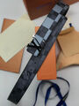 Мужской ремень Louis Vuitton мужской канва графитовый 115782-3