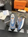 Кроссовки Louis Vuitton Neo Run Away женский кожа голубой v7996763-1-3