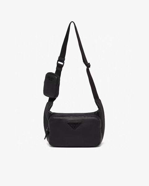 Мужская сумка мессенджер Prada мужской кожа черный 167086-7