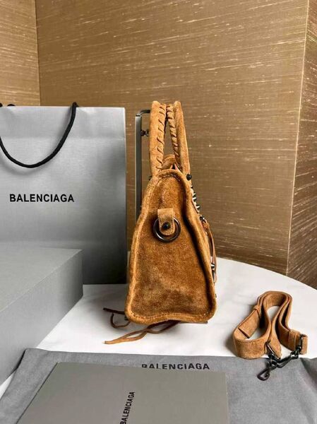 Сумка Balenciaga женский замша коричневый c1681024-1-3