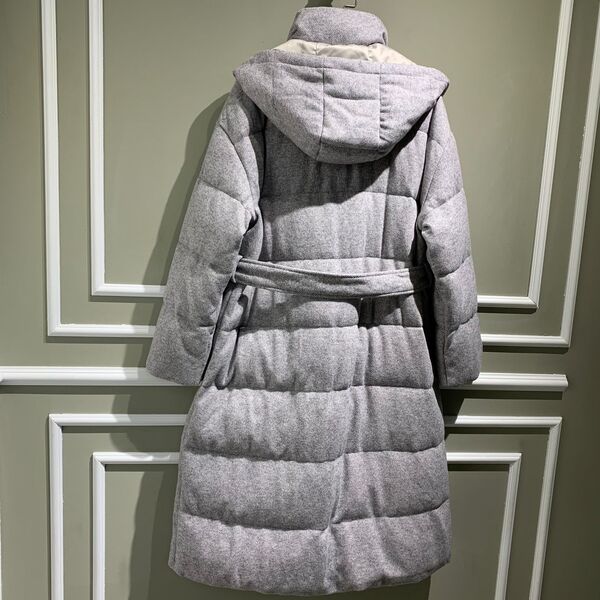 Пуховик Brunello Cucinelli женский графитовый 62296-4