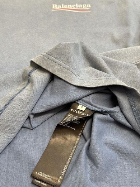 Футболка Balenciaga женский серый -5