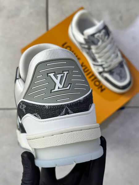 Мужские кроссовки Louis Vuitton мужской текстиль графитовый 173380-4