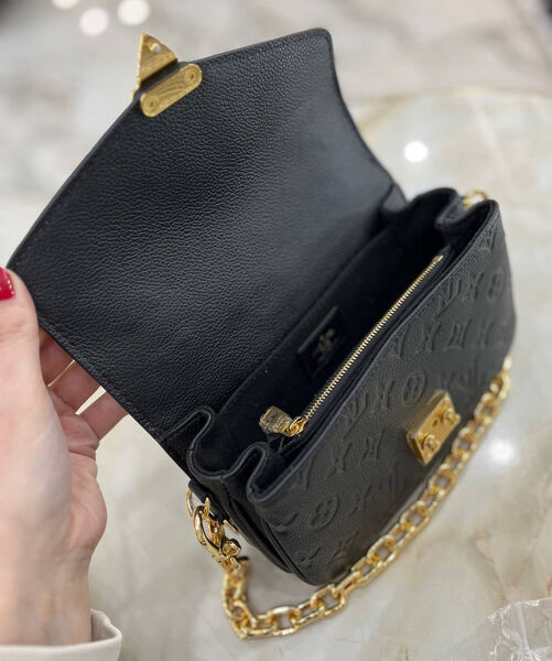 Сумка Louis Vuitton Pochette Metis женский кожа черный 148641-3
