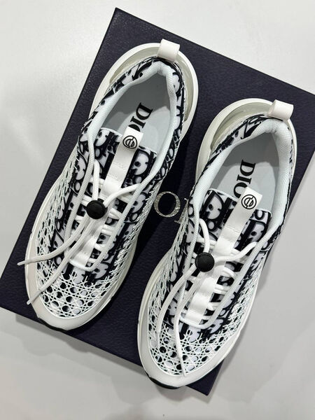 Мужские кроссовки Christian Dior мужской текстиль черный 185032-2