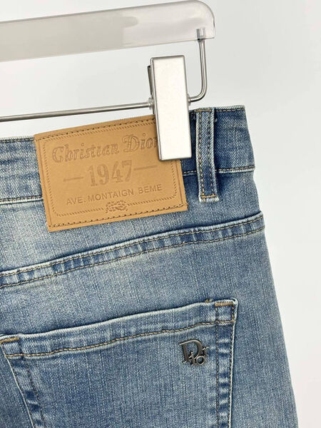 Мужские джинсы Christian Dior мужской джинса бирюзовый 191799-6