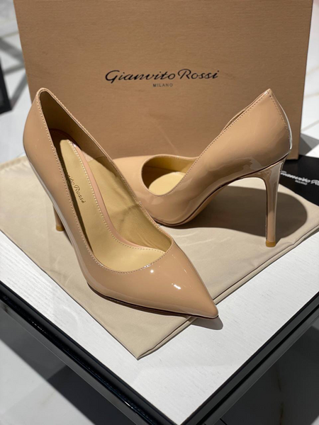 Туфли Gianvito Rossi женский кожа бежевый 80100-3