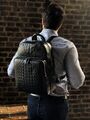 Мужской рюкзак Prada мужской кожа черный 53367-2