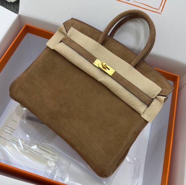 Сумка Hermès Birkin 25 женский замша 155728