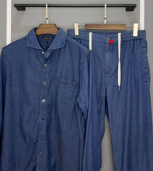 Мужской костюм Kiton мужской синий 145582-2