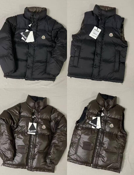 Мужской пуховик двухсторонний Moncler мужской черный 200569