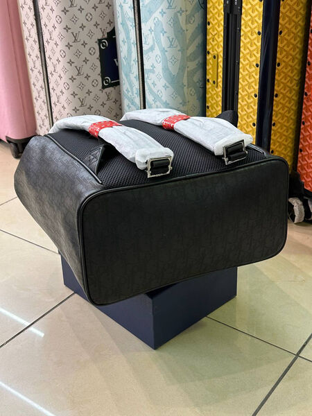 Мужской рюкзак Christian Dior мужской кожа черный 108452-10