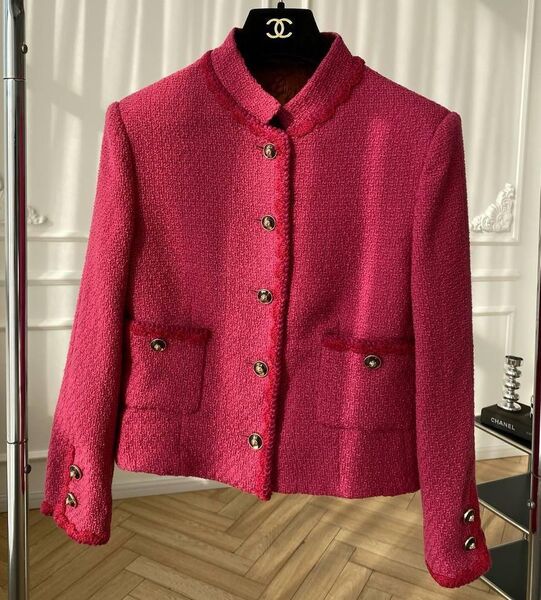 Пиджак Chanel женский бордовый 157231