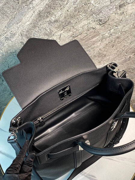 Мужской портфель Louis Vuitton мужской кожа черный 170729-5