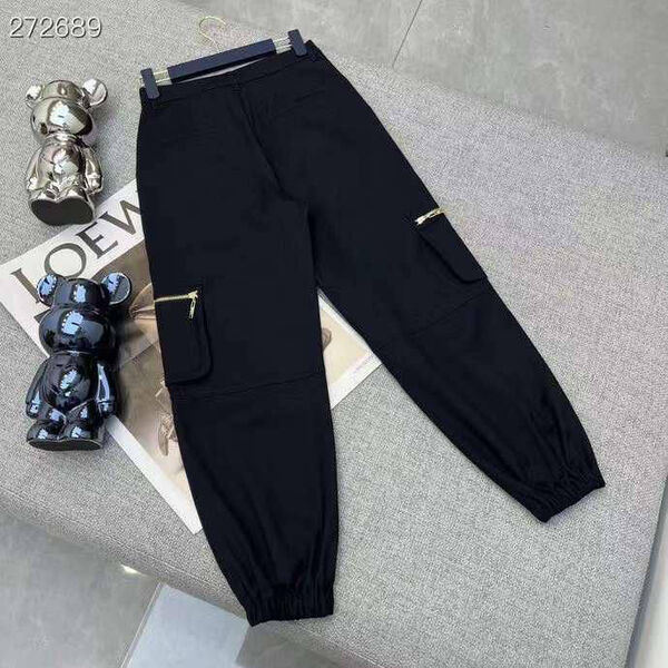 Брюки Louis Vuitton женский черный,серебристый 143273