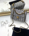 Сумка Chanel женский твид графитовый 144500-5