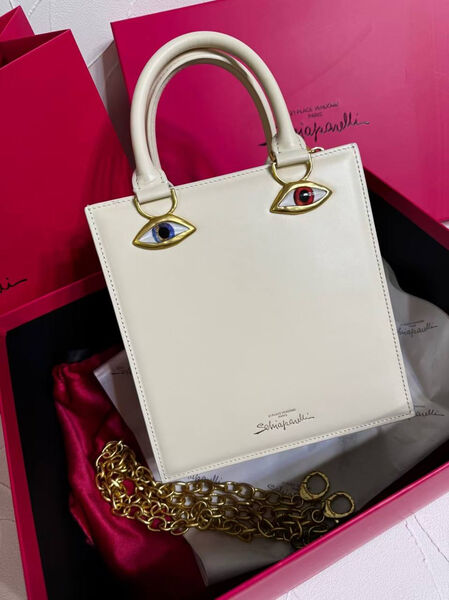 Сумка Schiaparelli женский кожа белый 174280-5