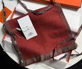 Мужской шарф Hermès мужской бордовый 169887-1