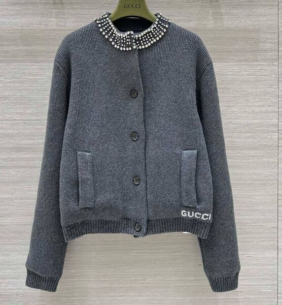 Бомбер Gucci женский графитовый 170992