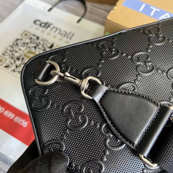 Мужская сумка слинг Gucci мужской кожа черный 96863-8