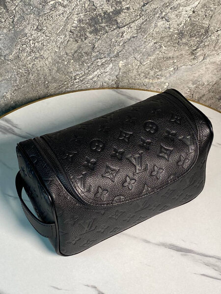 Мужской несессер косметичка Louis Vuitton мужской кожа черный 171175-4