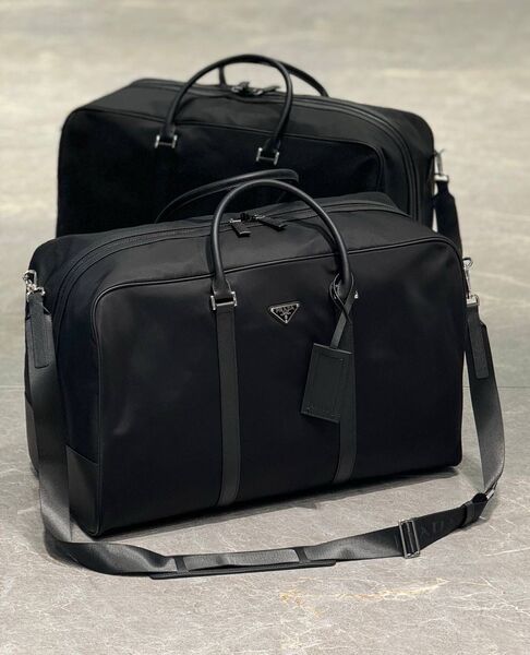 Дорожная сумка Prada мужской кожа черный 108325-4
