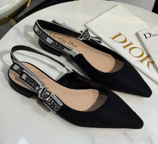 Туфли Christian Dior женский текстиль черный 190963