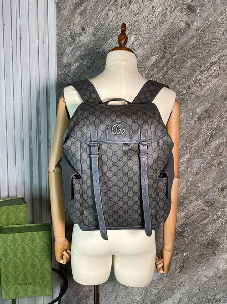 Мужской рюкзак Gucci мужской кожа черный 108554-4