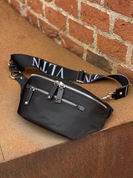 Мужская сумка слинг Valentino мужской нейлон черный 72176-7