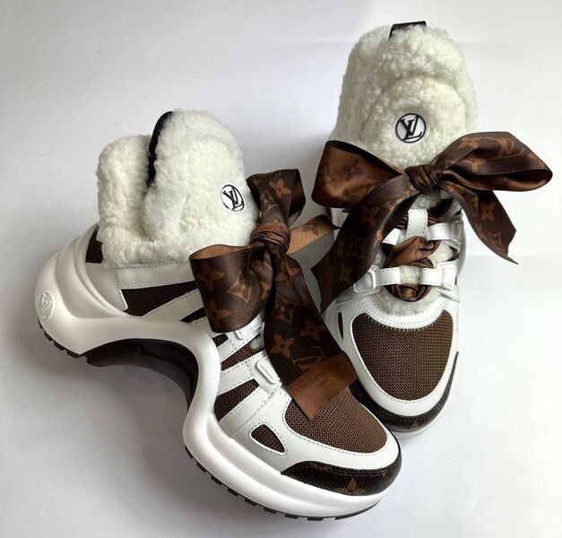 Кроссовки Louis Vuitton женский кожа 98745