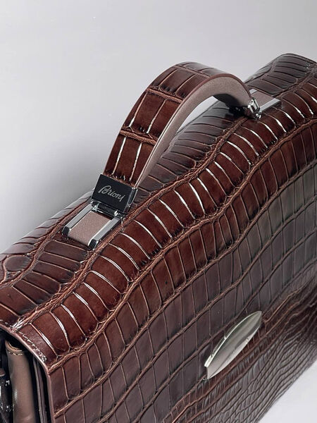 Мужской портфель Brioni мужской кожа бордовый 147900-4