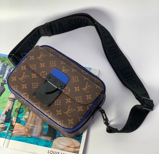 Мужская сумка мессенджер Louis Vuitton мужской канва синий 42812