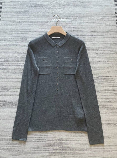 Поло Saint Laurent женский графитовый 199543-2